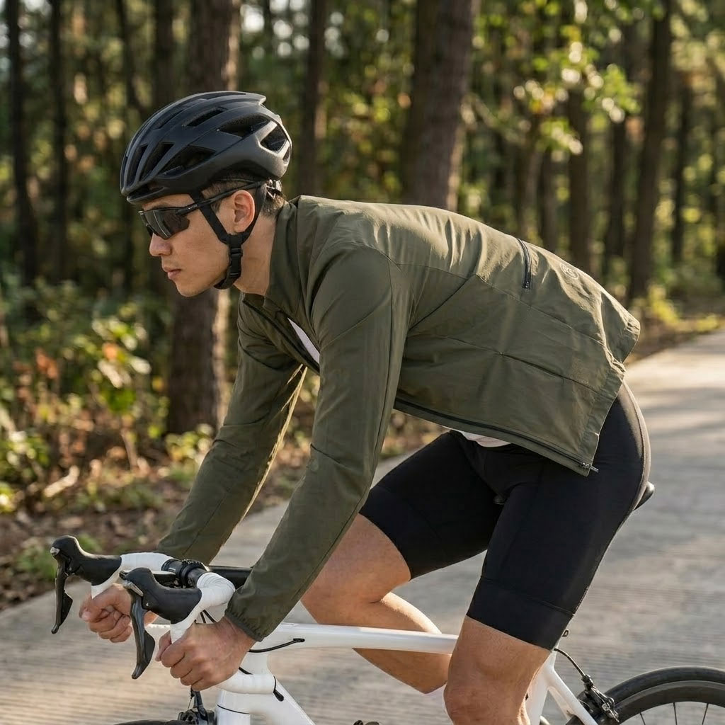 Cycling Commute Jacket - MY KILOMETRE 봄 남성용 자갈 방수