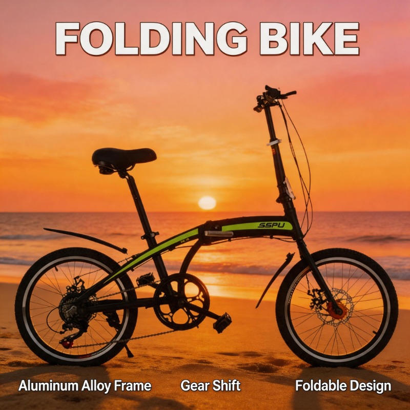 Commuter Biking - 20인치 경량 알루미늄 합금 접이식 자전거