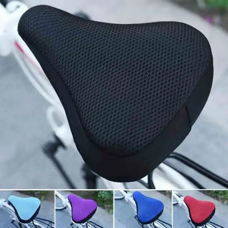 Commuting By Bike - 1개 3D 소프트 실리콘 자전거 안장