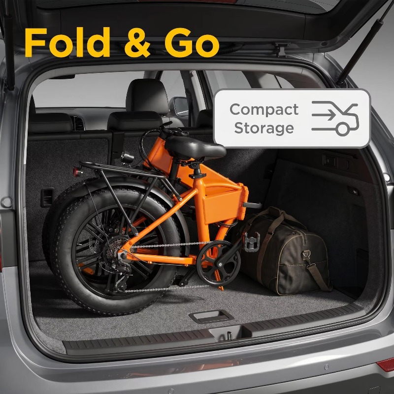 휴대용 접이식 20인치 전기 산악자전거 500W 48V - Commuter Biking 리뷰 및 가격
