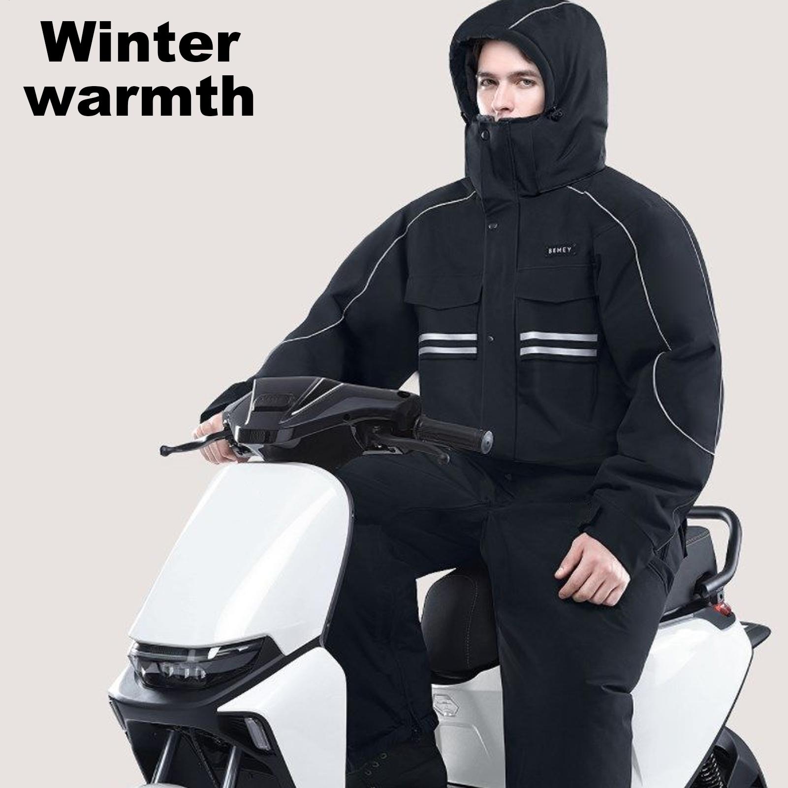 오토바이 겨울 재킷 4포켓 반사 스트립이 있는 따뜻한  - Cycling Commute Jacket 리뷰 및 가격