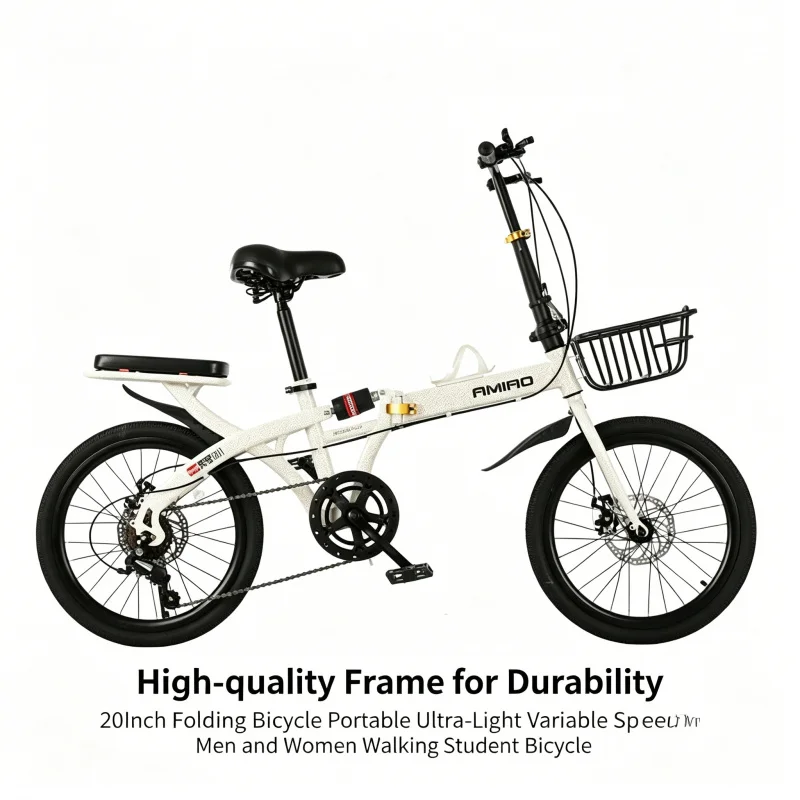 20인치 초경량 접이식 자전거 7단 변속 휴대용 통근  - Commuter Biking 리뷰 및 가격